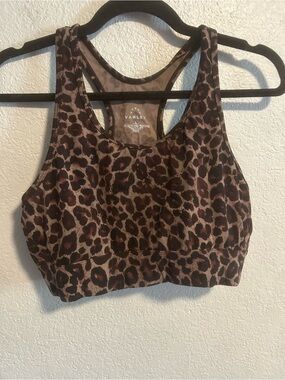 Varley leopard sports bra